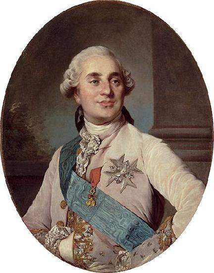 Joseph-Siffred  Duplessis Portrait of Louis XVI Sweden oil painting art